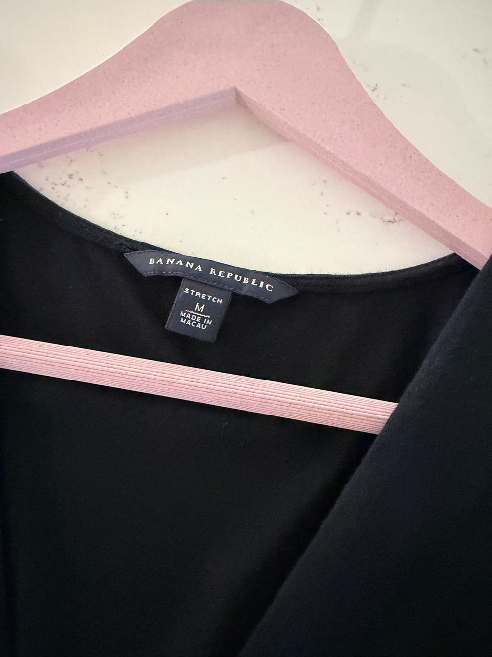 Banana Republic Black Wrap Mini Dress Size Medium Like New